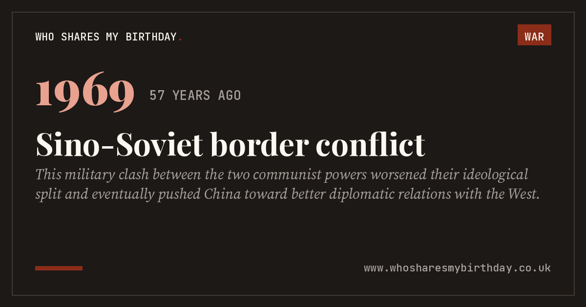 Sino-Soviet border conflict