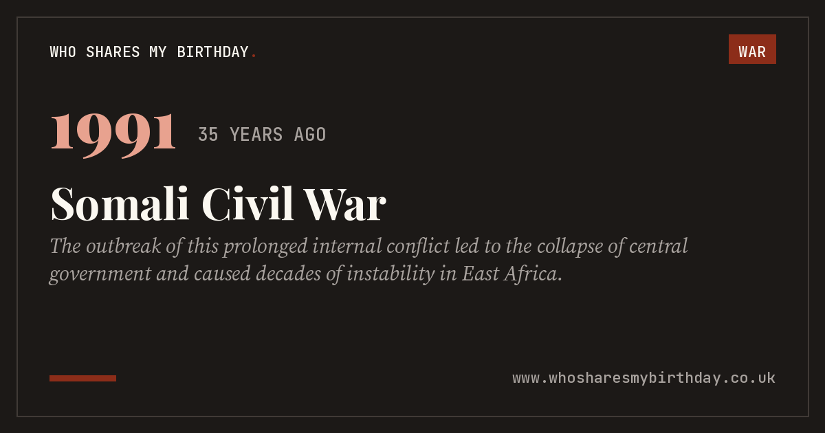 Somali Civil War