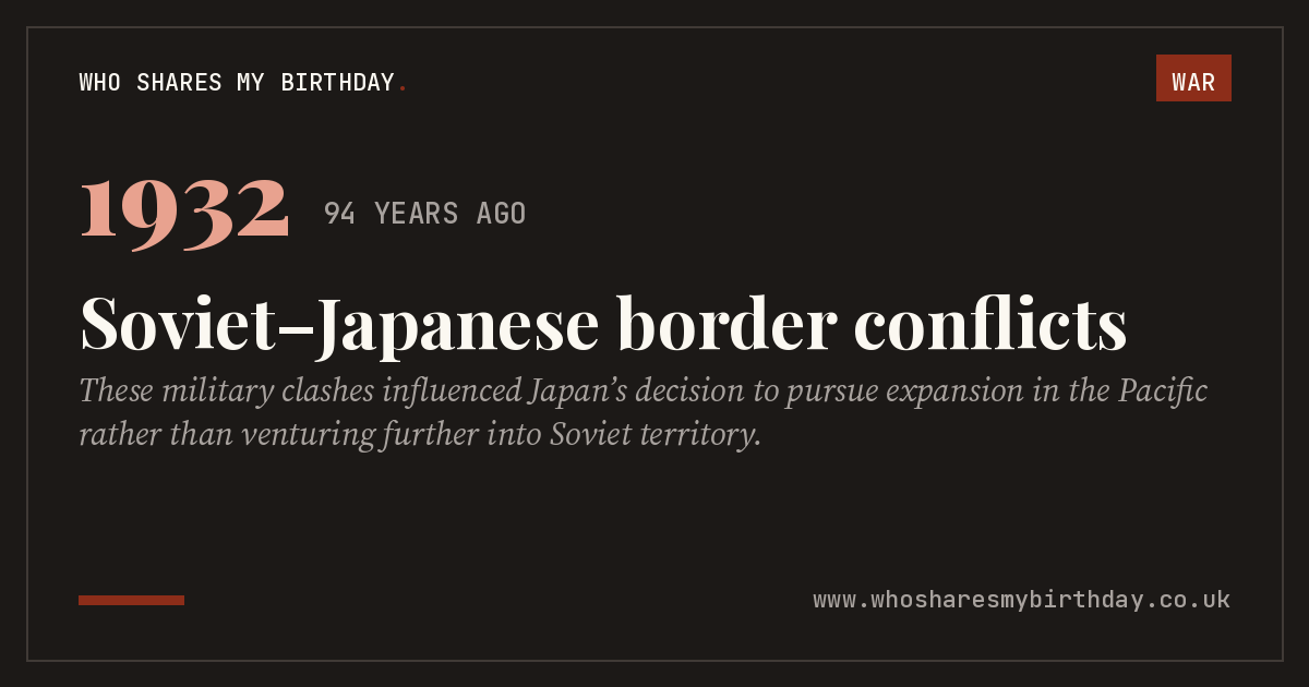 Soviet–Japanese border conflicts