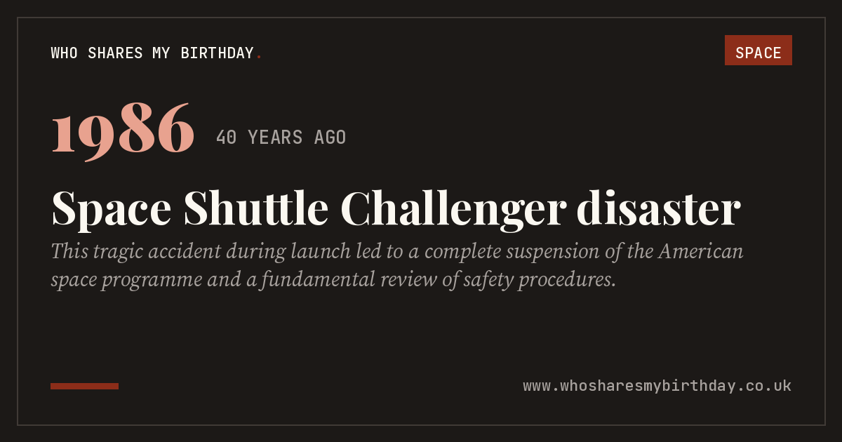 Space Shuttle Challenger disaster