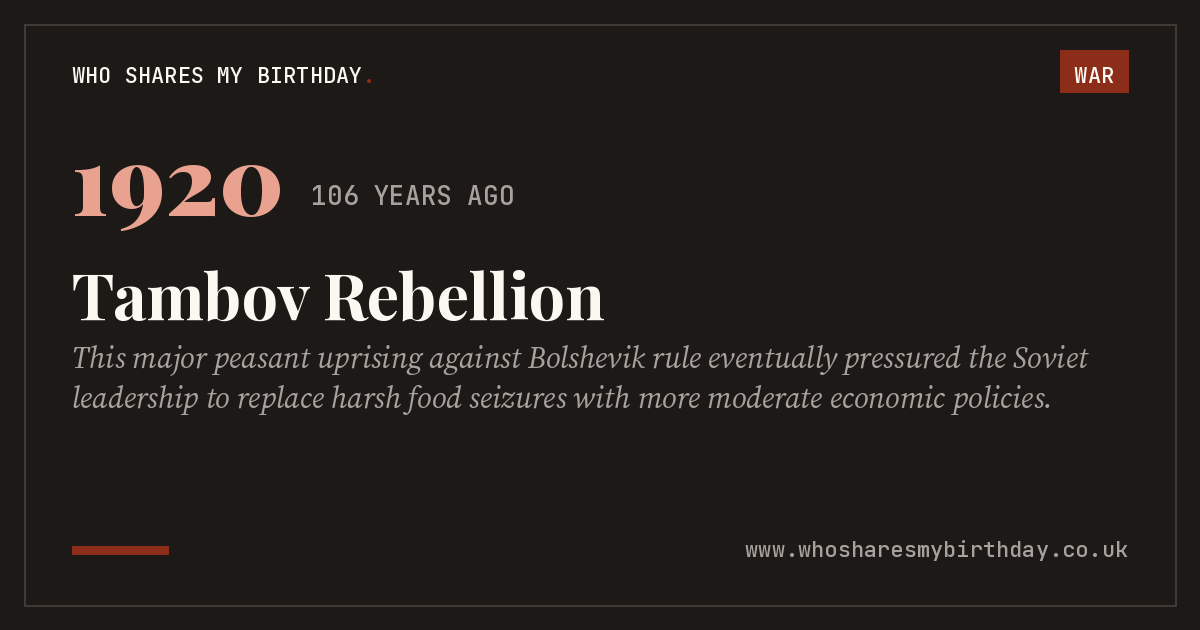 Tambov Rebellion