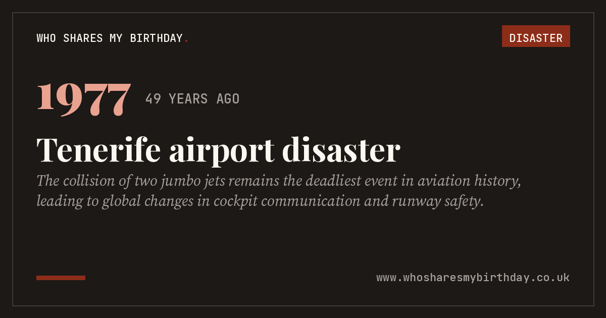 Tenerife airport disaster