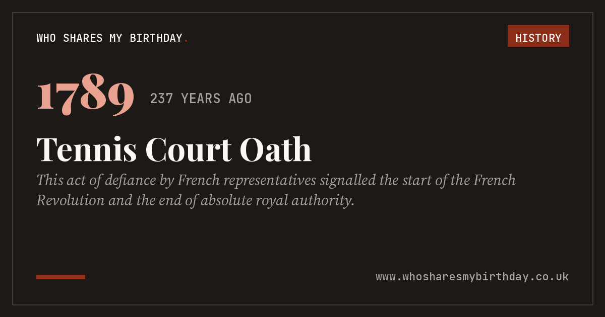 Tennis Court Oath
