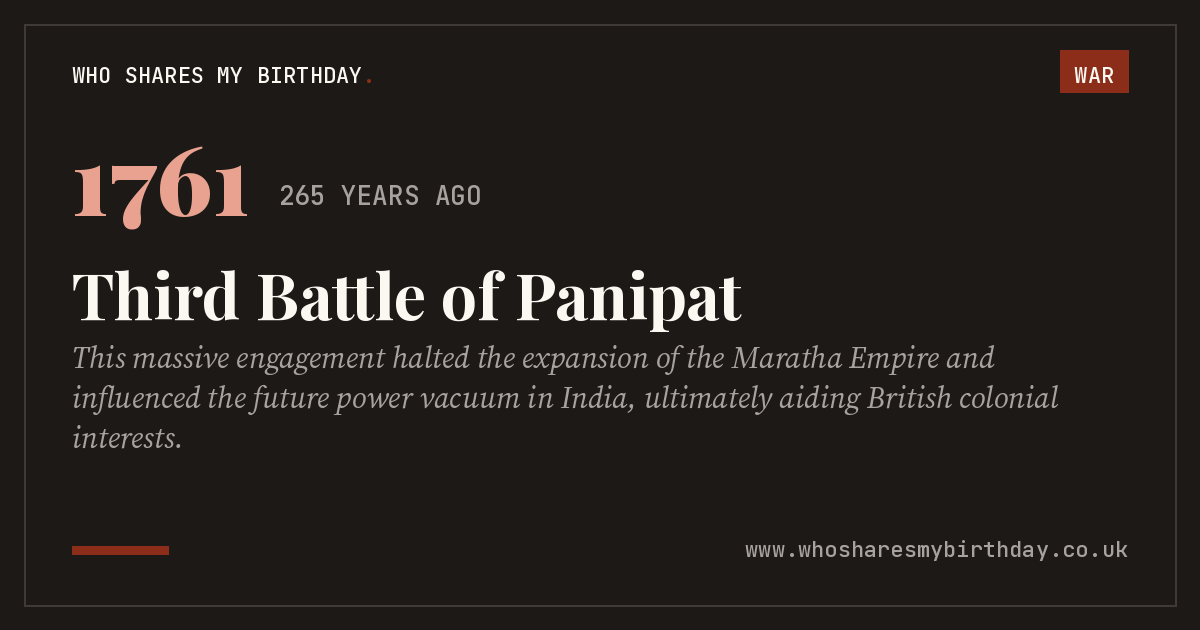 Third Battle of Panipat