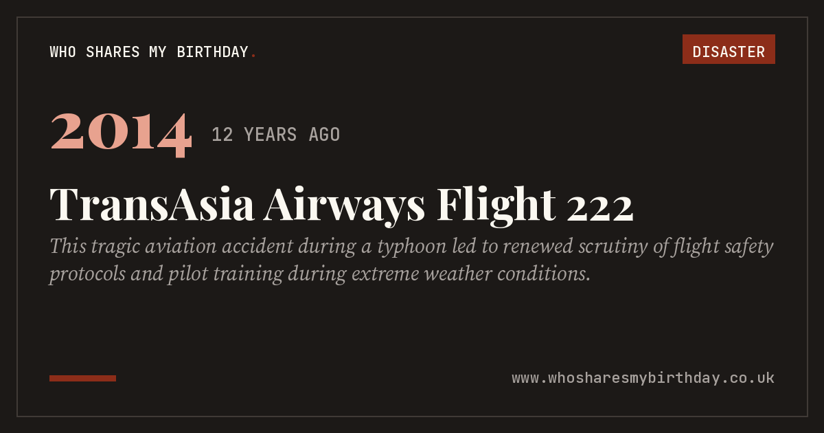 TransAsia Airways Flight 222