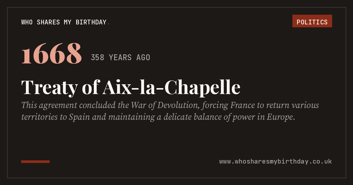 Treaty of Aix-la-Chapelle