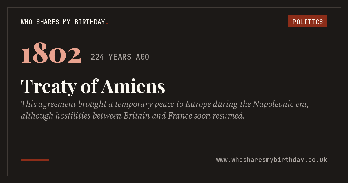 Treaty of Amiens