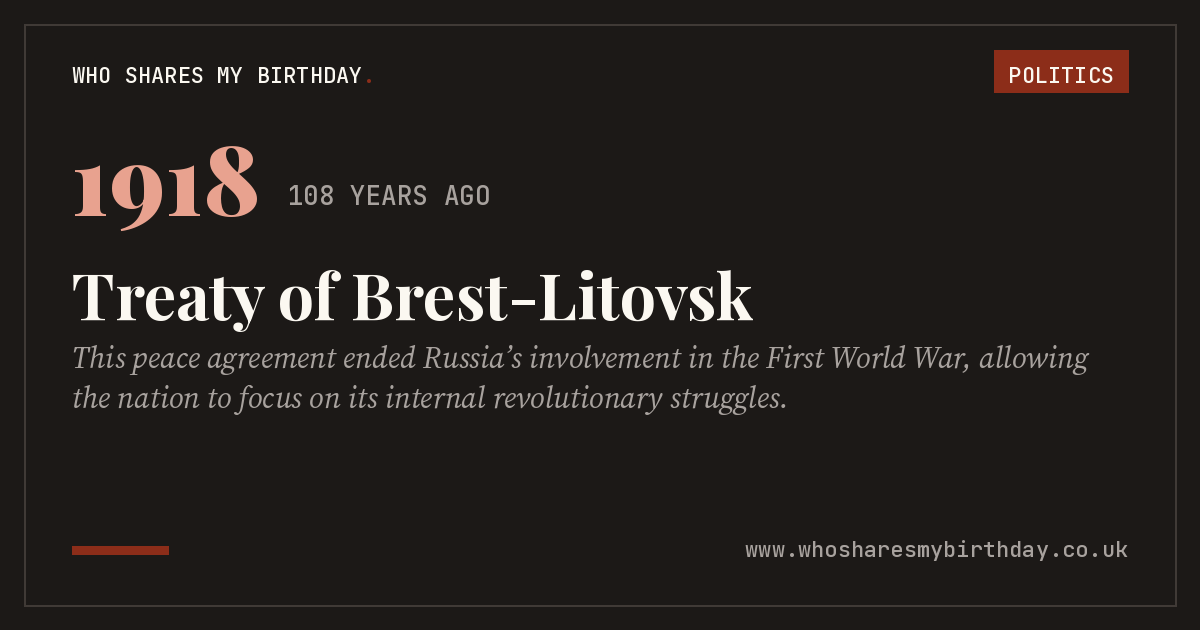 Treaty of Brest-Litovsk