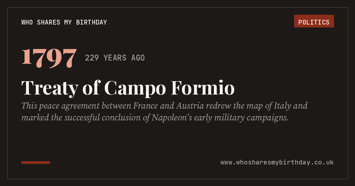 Treaty of Campo Formio