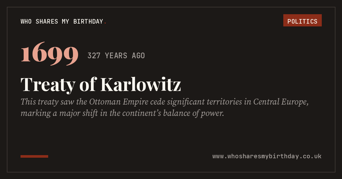Treaty of Karlowitz