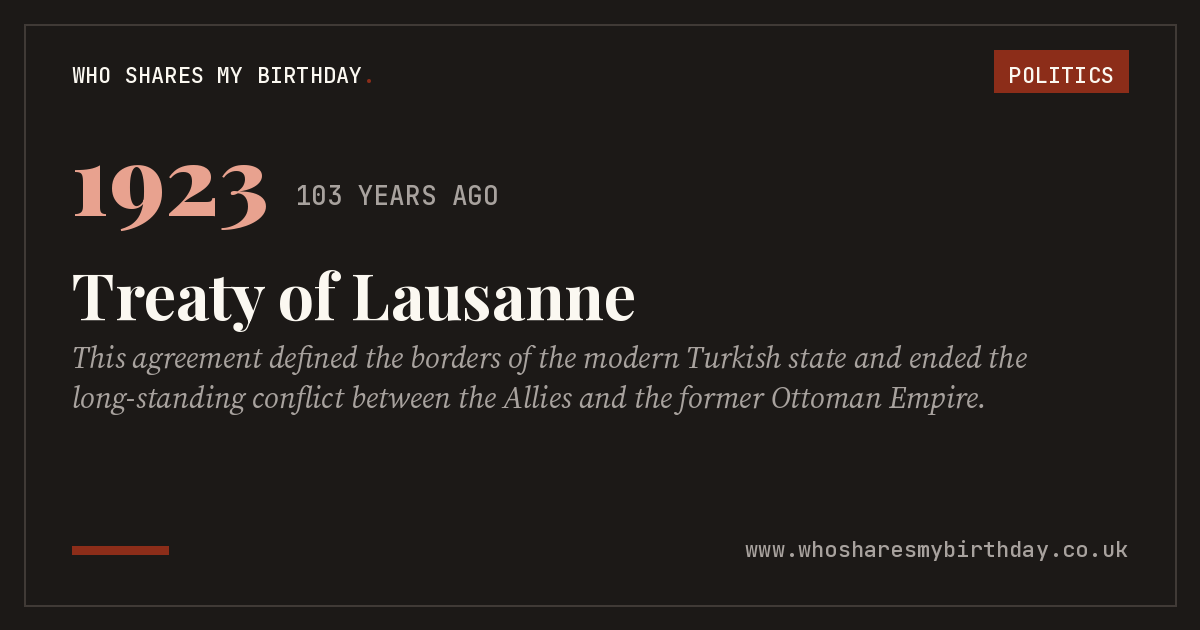 Treaty of Lausanne