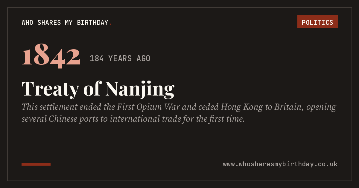 Treaty of Nanjing