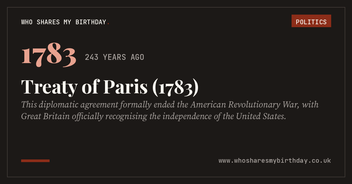 Treaty of Paris (1783)