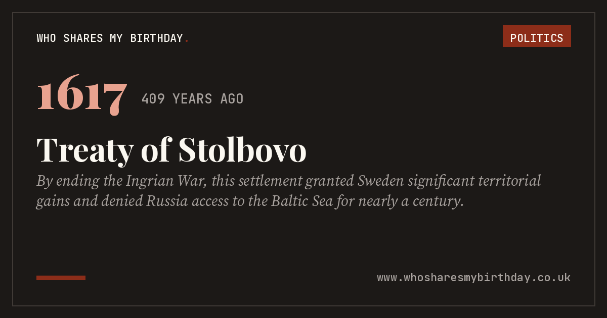 Treaty of Stolbovo