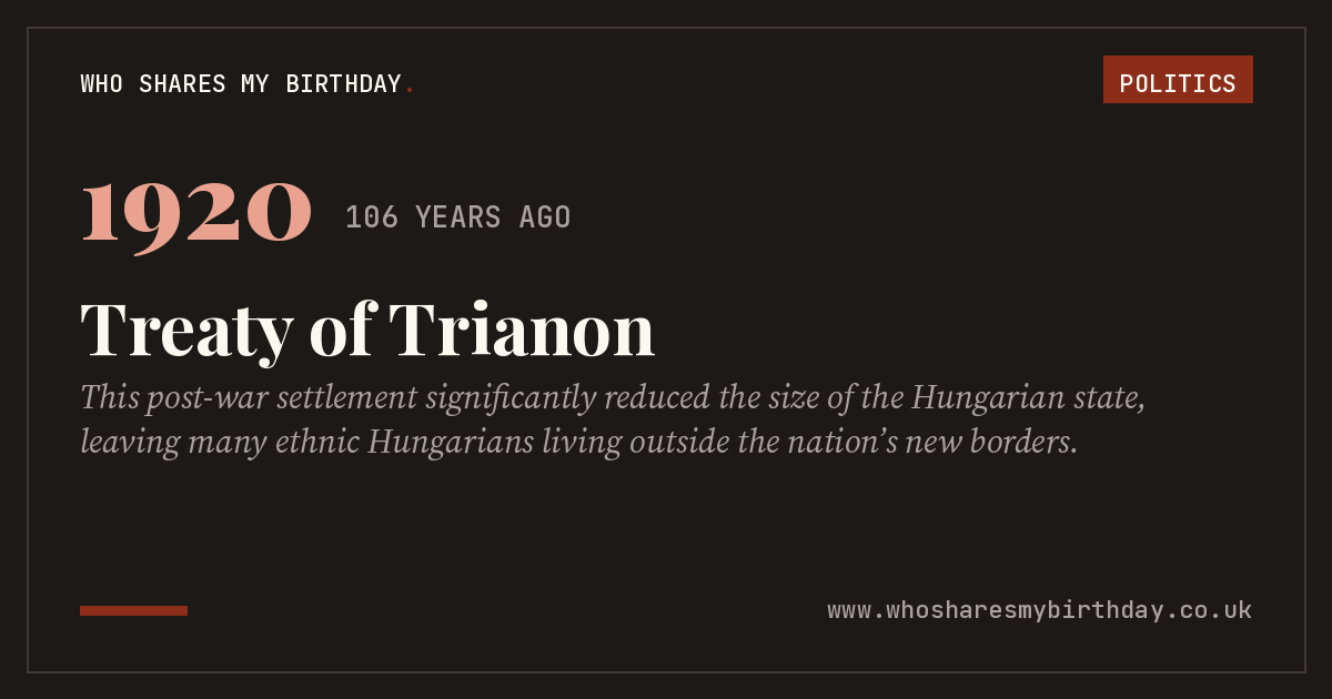 Treaty of Trianon