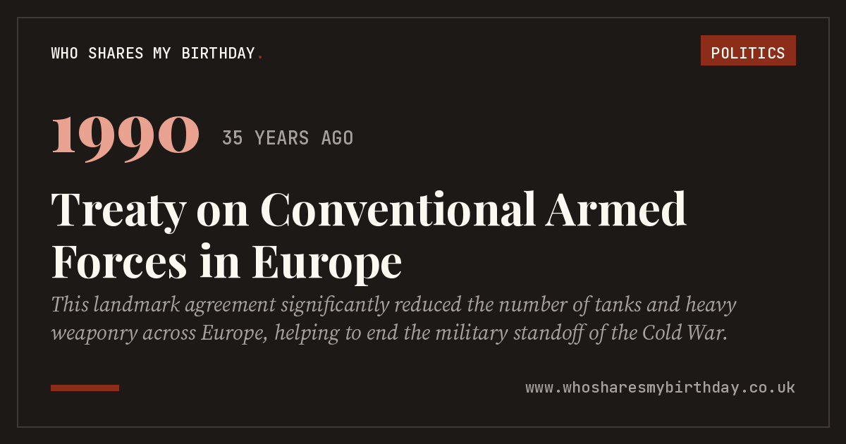 Treaty on Conventional Armed Forces in Europe