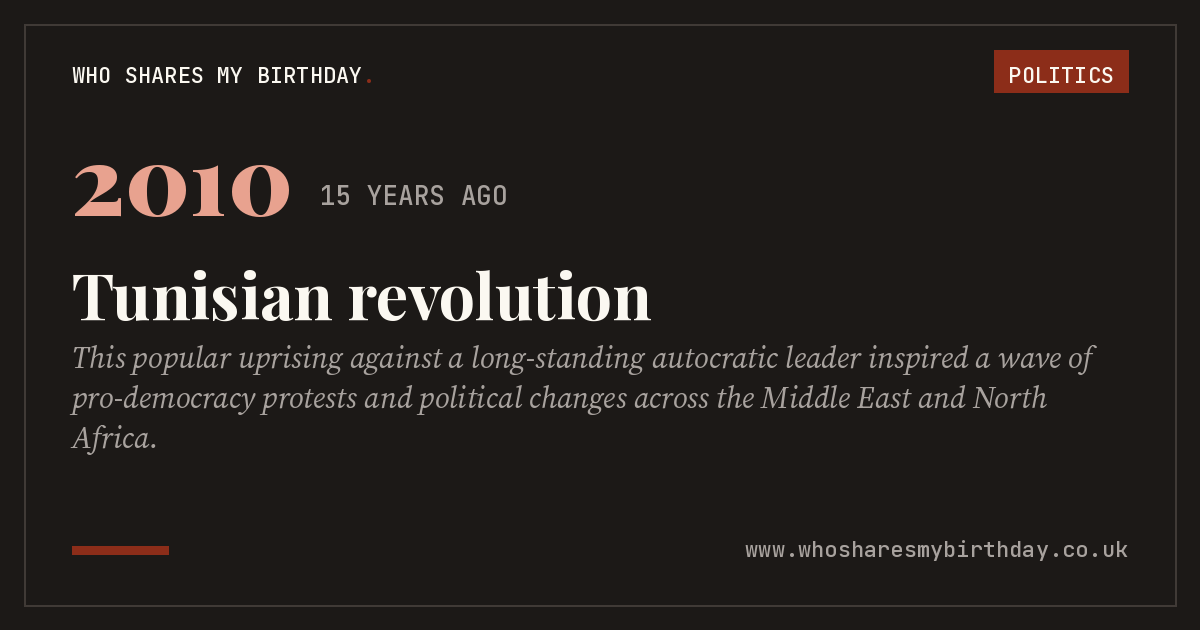 Tunisian revolution