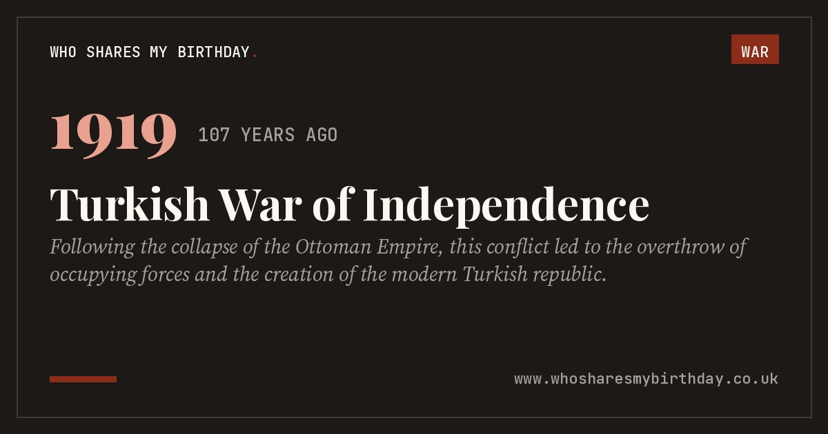 Turkish War of Independence