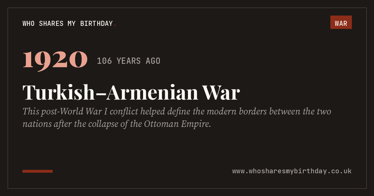 Turkish–Armenian War