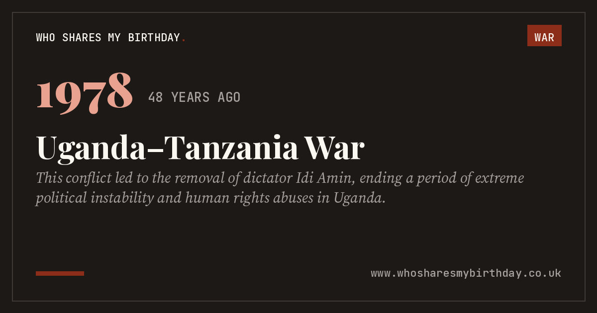 Uganda–Tanzania War