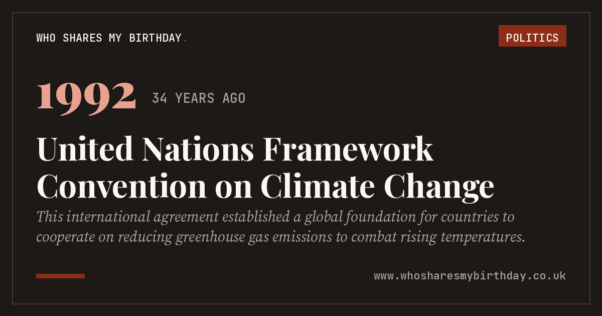 United Nations Framework Convention on Climate Change