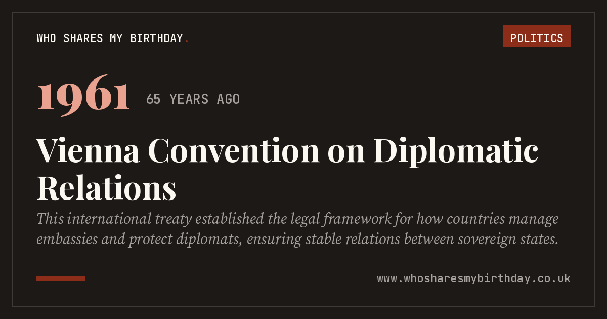 Vienna Convention on Diplomatic Relations