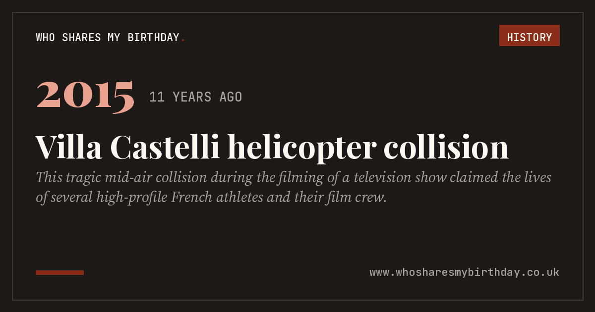 Villa Castelli helicopter collision