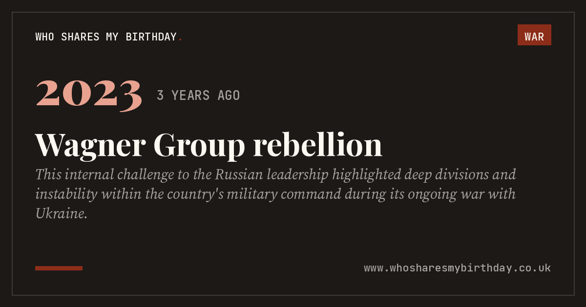 Wagner Group rebellion