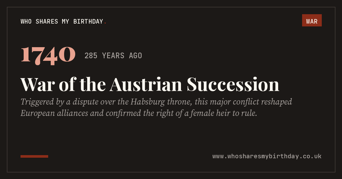 War of the Austrian Succession