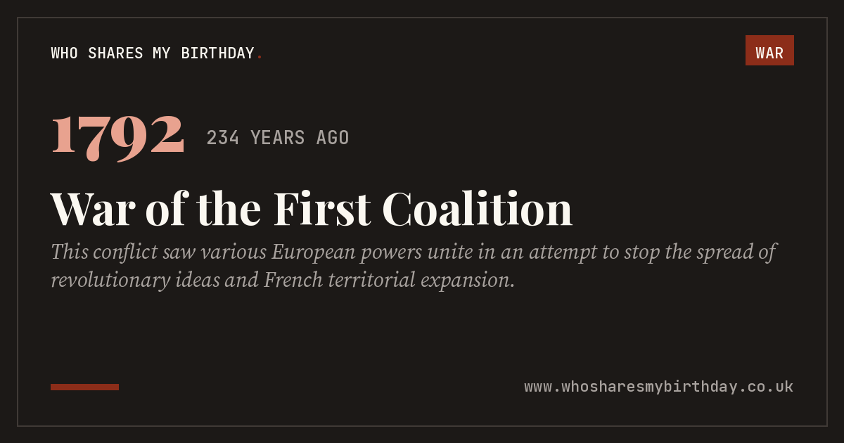 War of the First Coalition