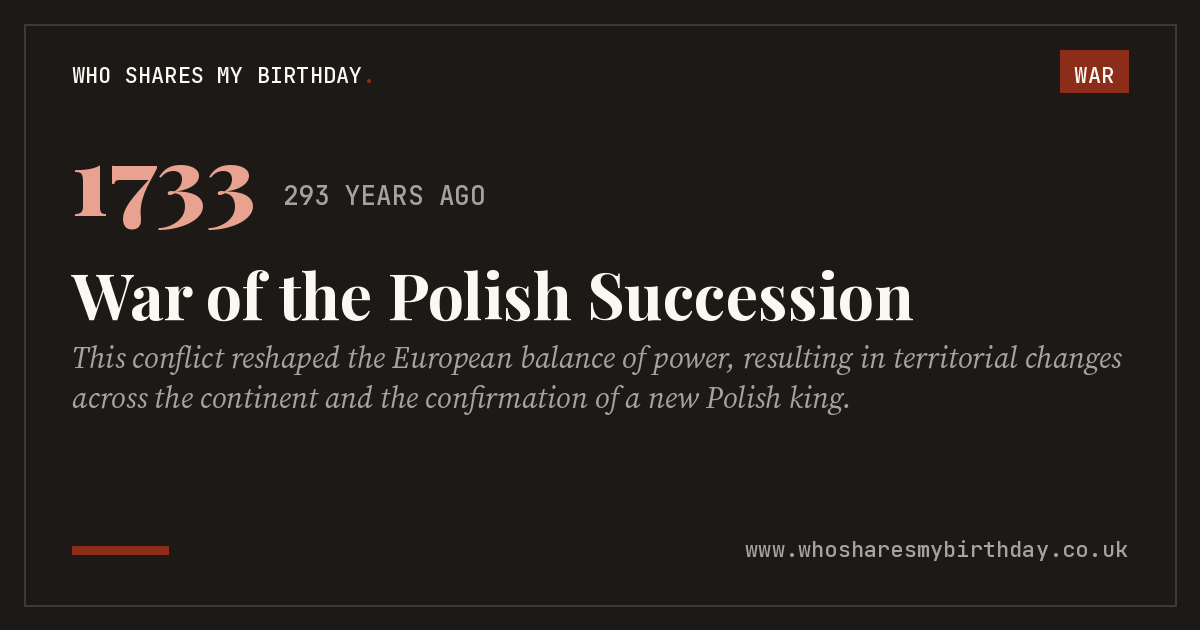 War of the Polish Succession