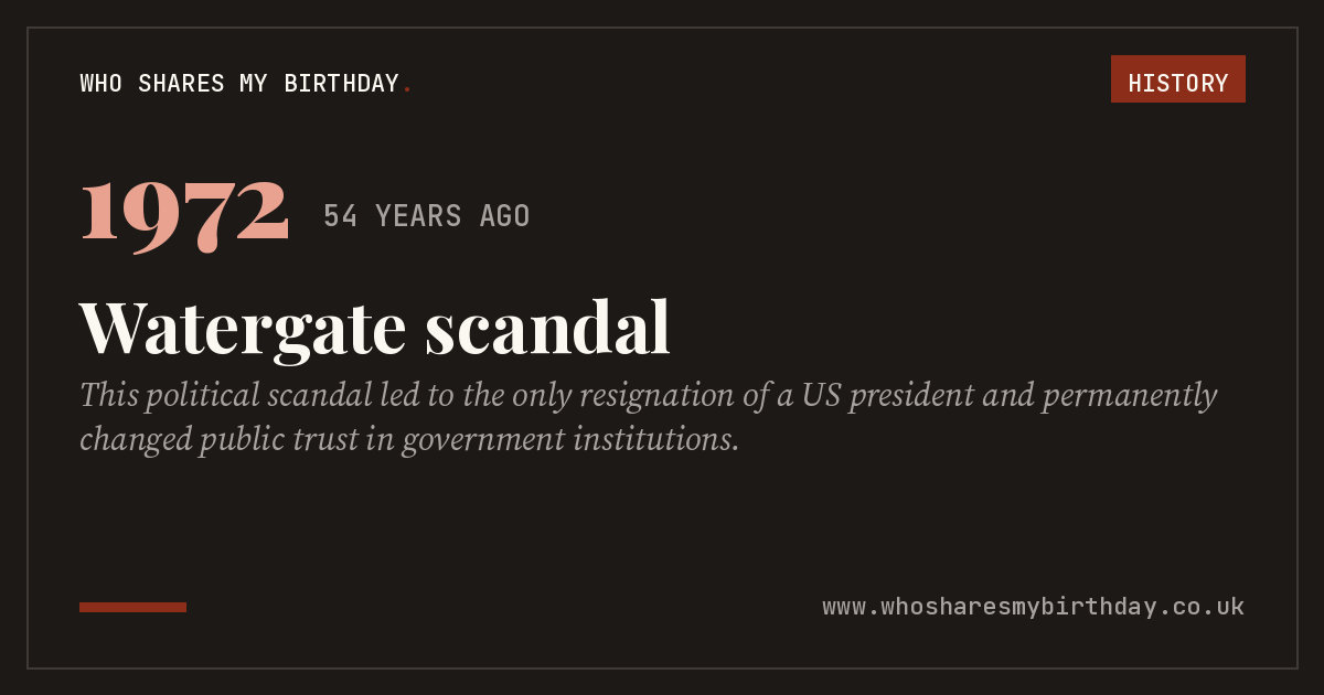 Watergate scandal