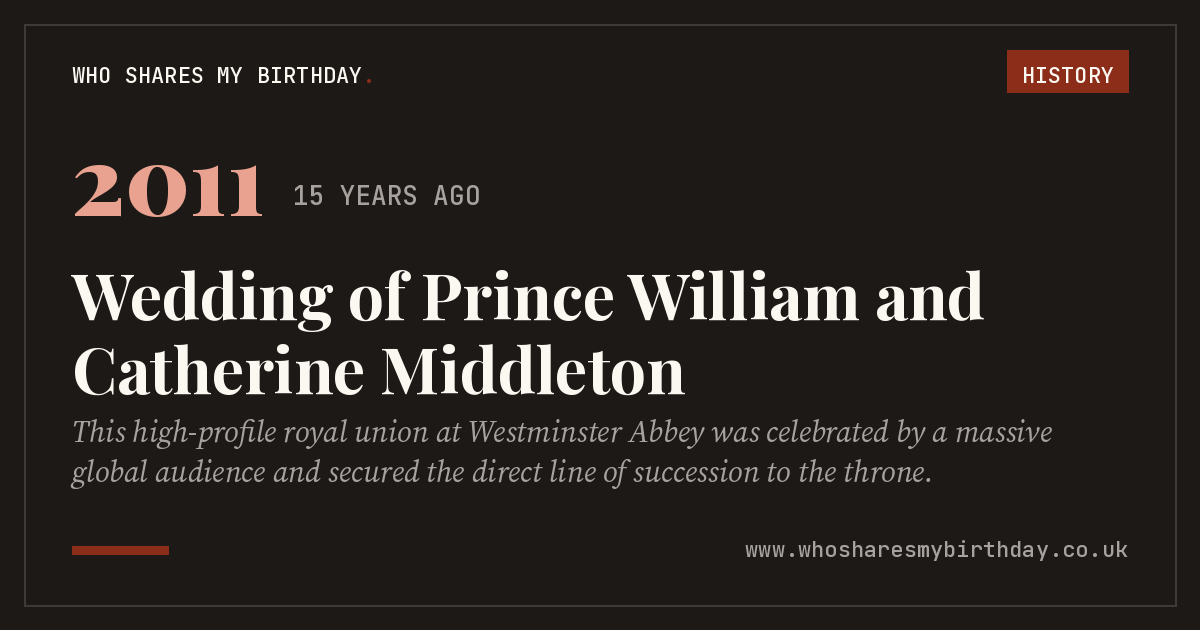 Wedding of Prince William and Catherine Middleton