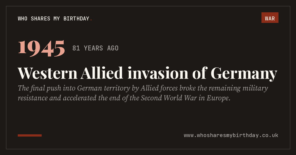 Western Allied invasion of Germany