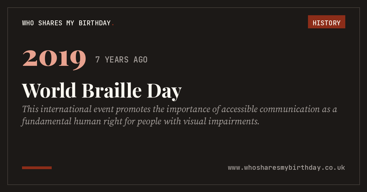 World Braille Day