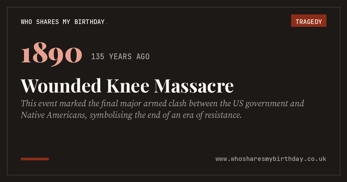 Wounded Knee Massacre