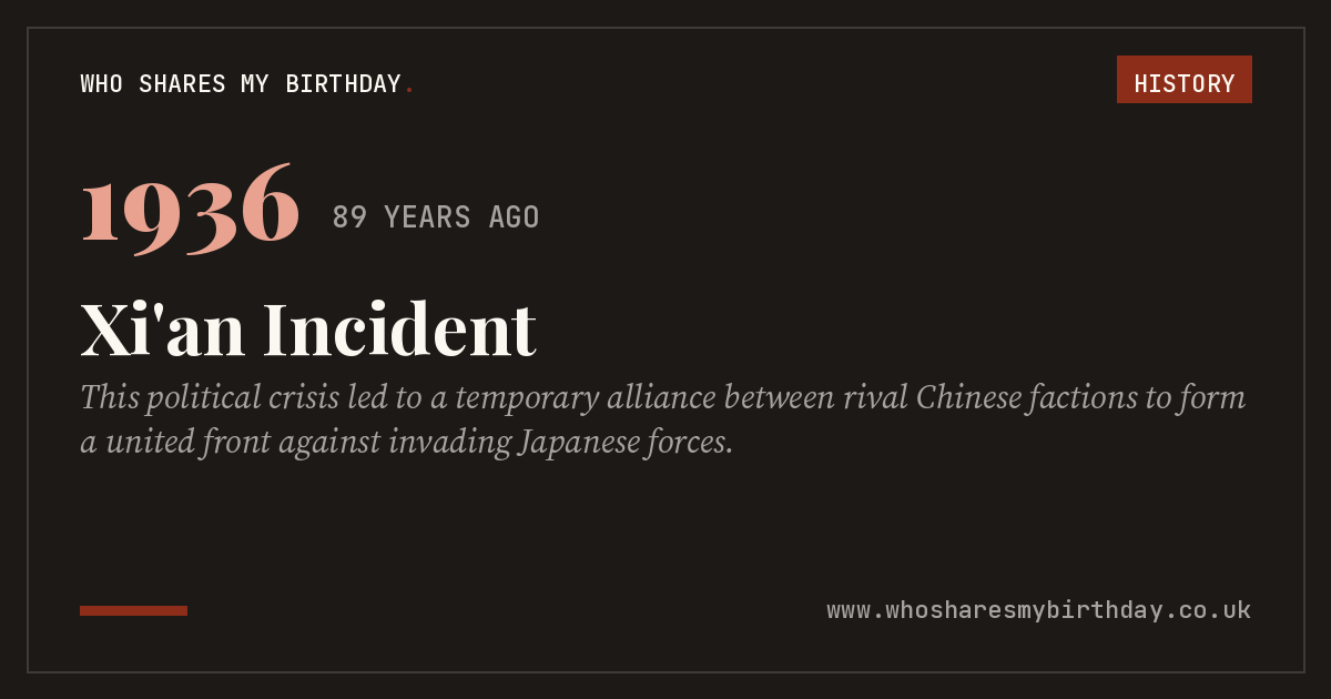 Xi'an Incident