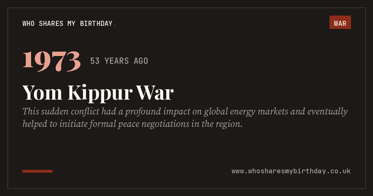 Yom Kippur War