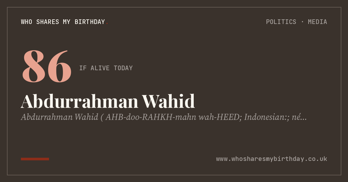 Abdurrahman Wahid