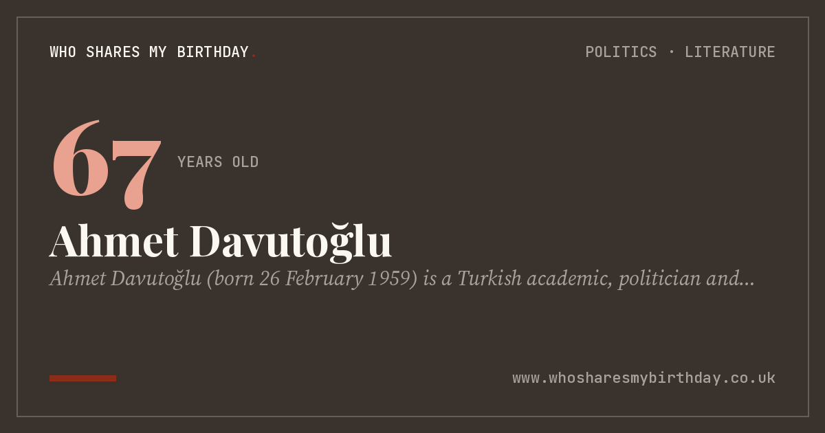 Ahmet Davutoğlu
