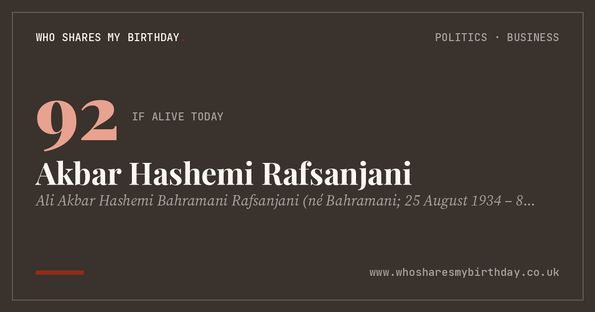 Akbar Hashemi Rafsanjani