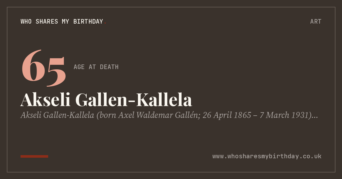 Akseli Gallen-Kallela