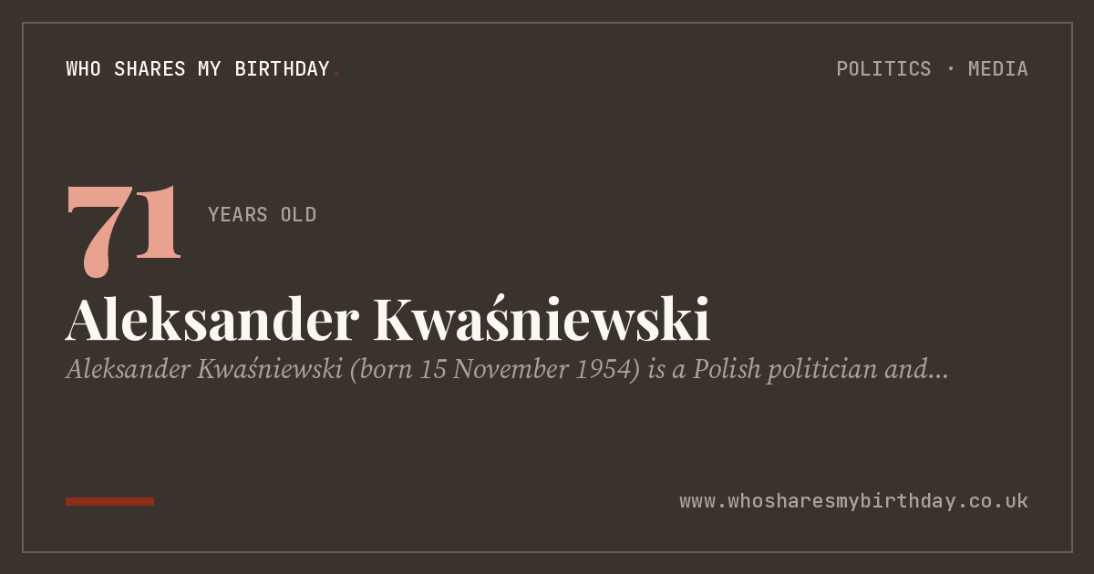 Aleksander Kwaśniewski