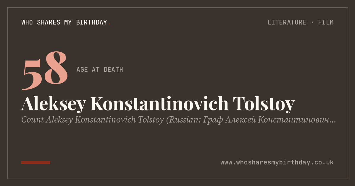 Aleksey Konstantinovich Tolstoy