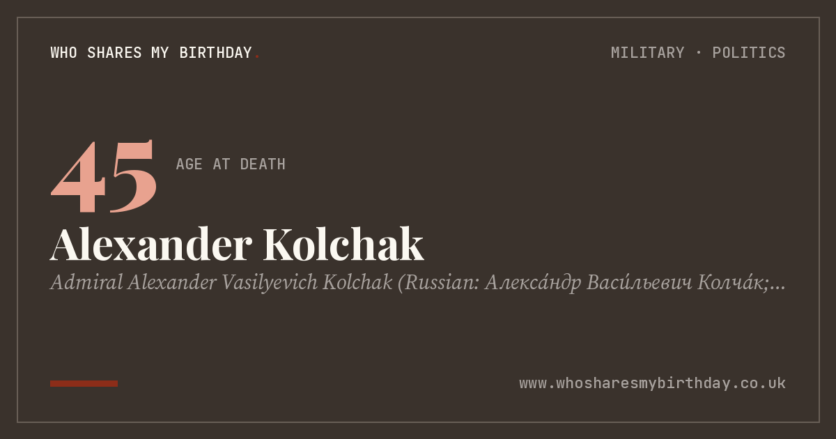 Alexander Kolchak