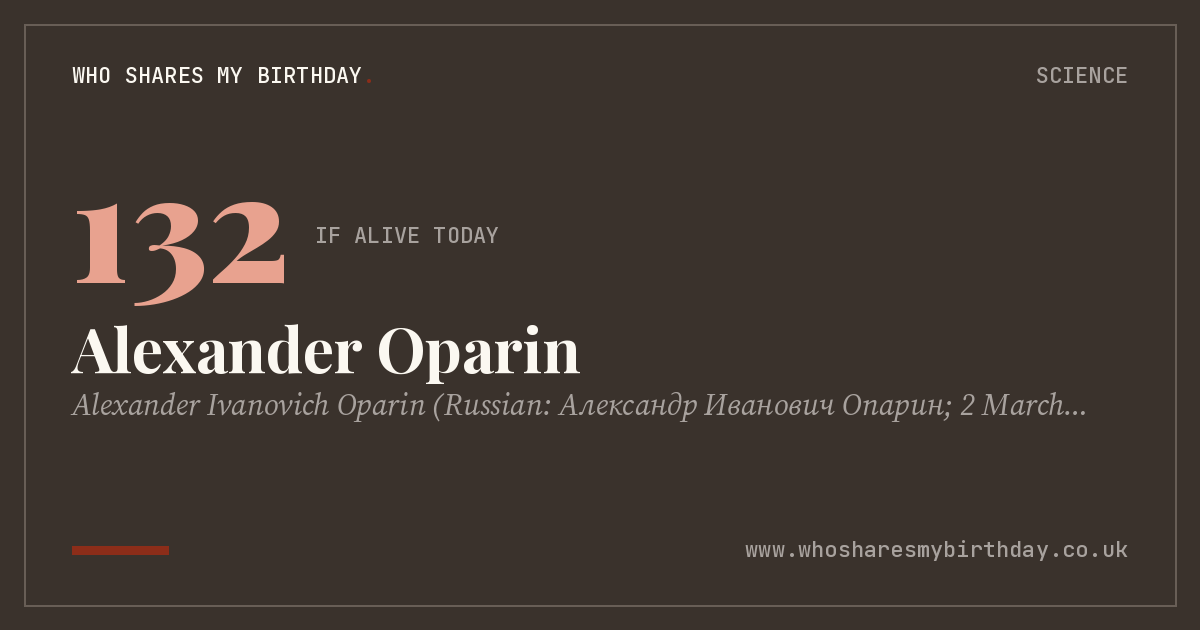 Alexander Oparin