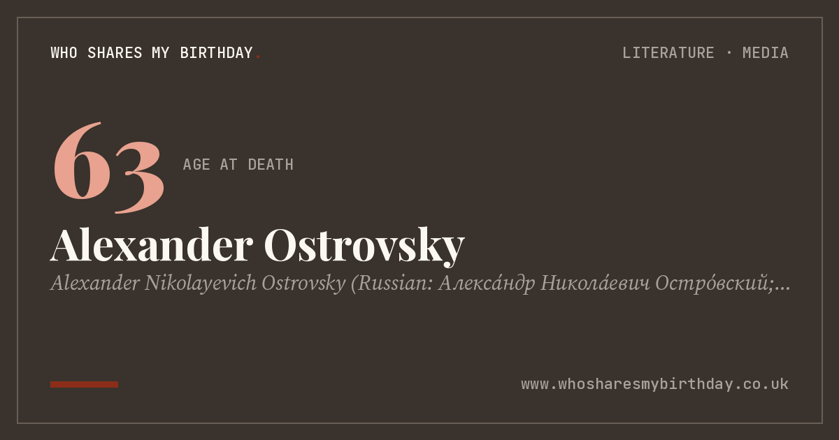 Alexander Ostrovsky