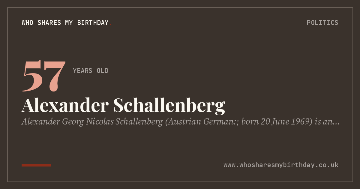 Alexander Schallenberg