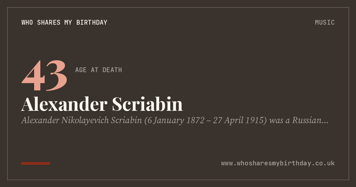 Alexander Scriabin