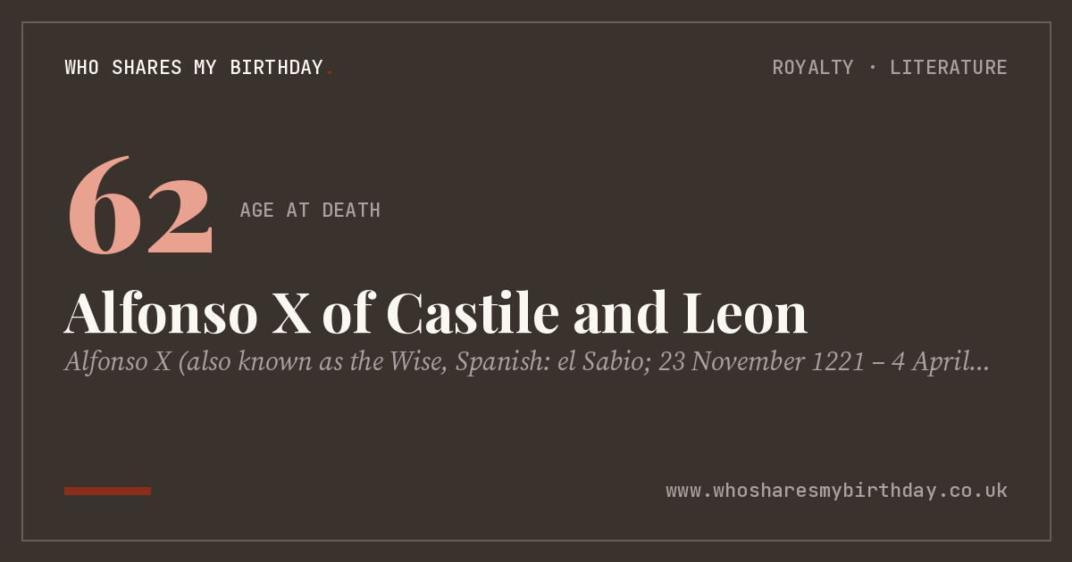 Alfonso X of Castile and Leon
